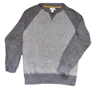 Cat and Jack Sweater Boys Size 8-10 Medium Gray Pullover Crewneck Sweater